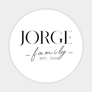 Jorge Family EST. 2020, Surname, Jorge Magnet